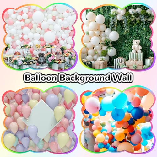 White Link Balloons Set - 100pcs 6 Inch Latex Chain Balloons for Party Decorations - Variation of THIS listing