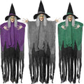 Halloween Hanging Witch Decorations - Set of 3, 59 Inches Outdoor Decor