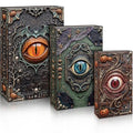 Halloween Eye Spell Book Boxes Set of 3 - Gothic Nesting Storage Decor