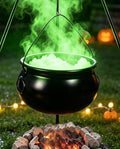 Large Outdoor Halloween Cauldron with 52-Inch Tripod Stand and Green Light Effect