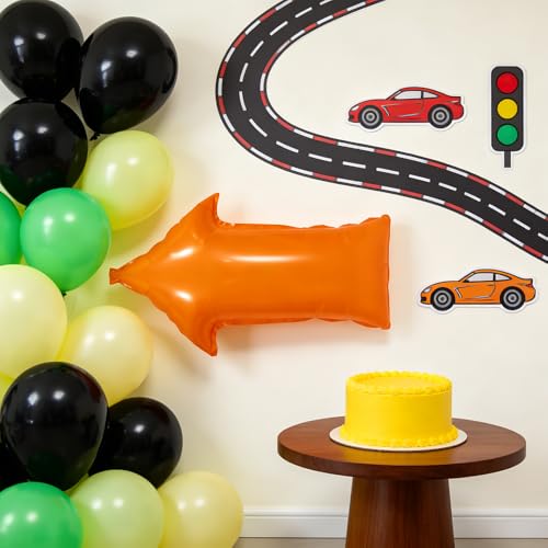 Orange Directional Arrow Balloons 5 Pack - Halloween Birthday Party Decorations