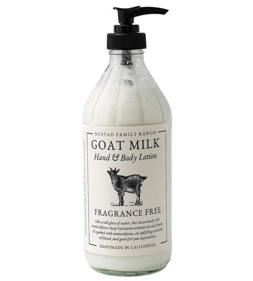 Goat Milk Body Lotion - Fragrance-Free Natural Moisturizer for Dry Sensitive Skin | Fast-Absorbing & Non-Greasy - 16oz