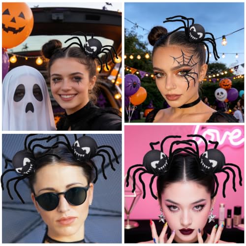 Halloween Spider Hair Clips for Buns - Cute Spooky Hair Accessories, Variation L