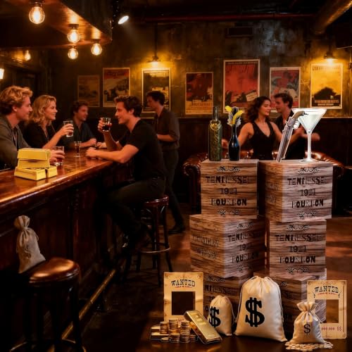 Halloween Speakeasy Trunk or Treat Decorations Set - 19 Pcs Haunted Party Props