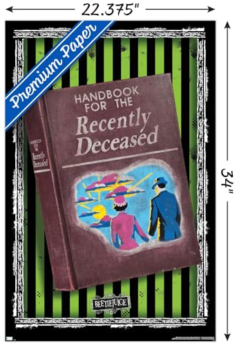 Beetlejuice Handbook for the Recently Deceased Wall Poster Bundle - 34 x 22.4 Inches