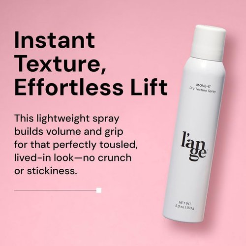 L'ANGE HAIR Move-It Super Dry Texture Spray - Absorbs Oil & Refreshes Hair | Adds Volume & Lift