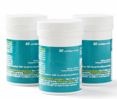 HealthAZ Peppermint Chewable Tablets, 60 Count, 3 Pack