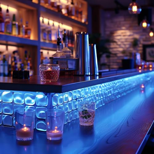 24V COB LED Strip Lights ICE Blue 16.4ft High Density Flexible Decor