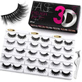 Luxury False Eyelashes 15 Pairs - 5 Styles, Handcrafted Natural Look - B