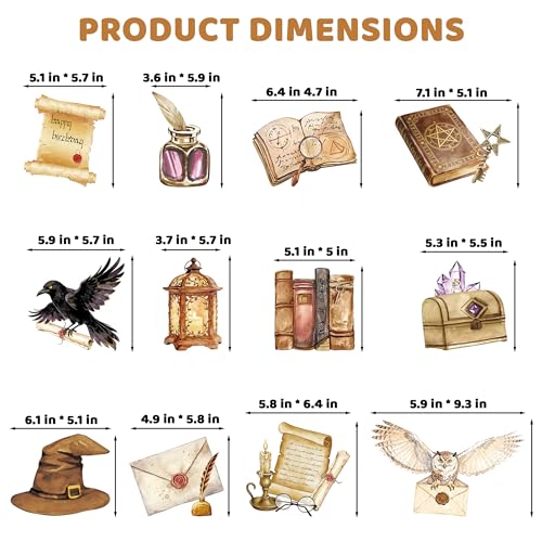 Magical Wizard Honeycomb Centerpieces Set for Party Decorations - 12 Pieces