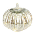 Glass Pumpkin LED Light - Battery Powered Halloween Fall Decoration