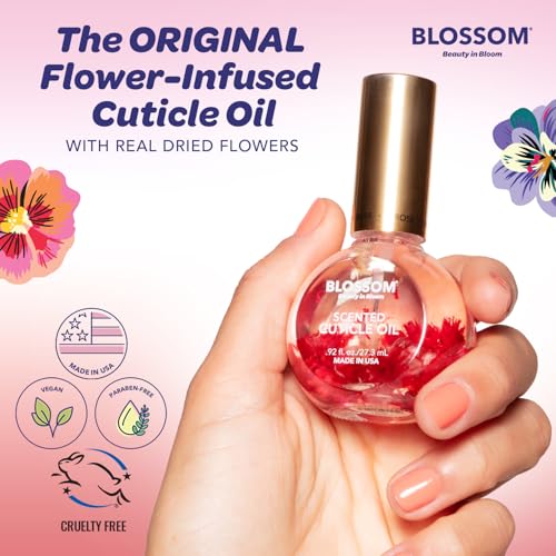 Strawberry Scented Blossom Cuticle Oil for Nails - 0.5 Fl Oz - Natural Nail Care