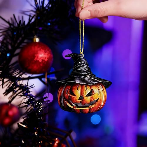 24PCS Halloween Tree Decorations Ornaments - Spiders, Bats, Skulls, Ghosts & More