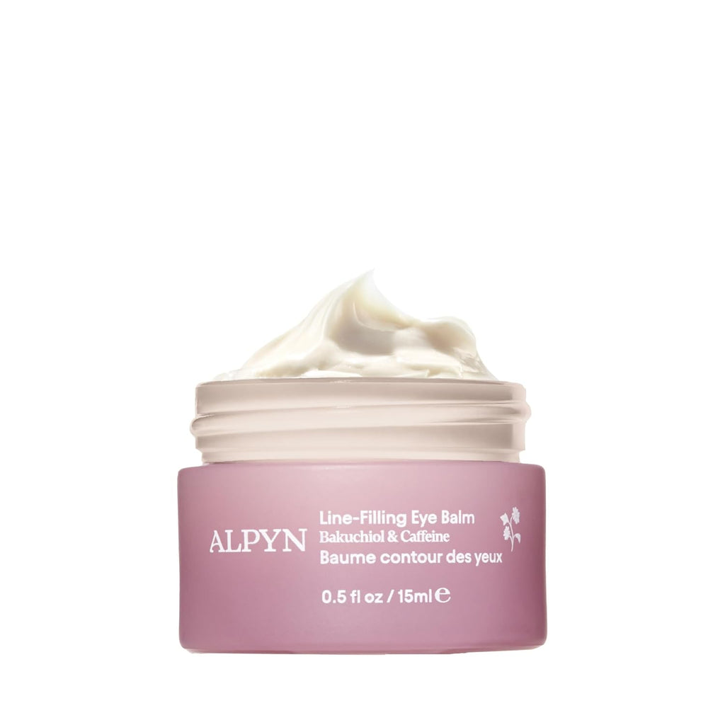Alpyn Line-Filling Eye Balm - Bakuchiol & Caffeine Formula to Reduce Fine Lines & Puffiness | 0.5 oz / 14 ml