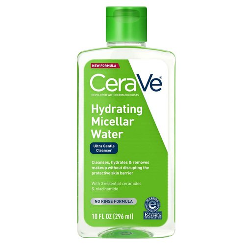 CeraVe Micellar Water - Hydrating Facial Cleanser & Eye Makeup Remover | Fragrance-Free, 10 Fl Oz