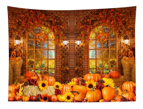 Yellow Fall Forest Tapestry Wall Hanging for Bedroom & Living Room - 40x60 Inches