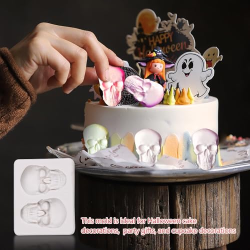 Silicone Skull Cake Mold for Halloween and Baking - 1 Piece