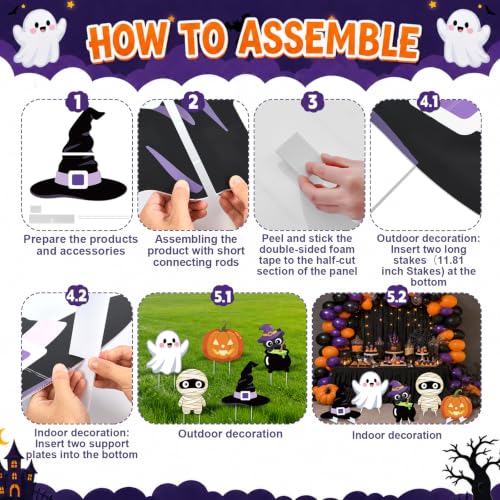 Halloween Baby Shower Decorations - 5 Little Boo Photo Props - Variation of THIS listing