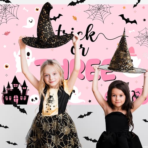 Halloween 3rd Birthday Balloon Garland Kit with Bat Wall Stickers and Foil Number 3