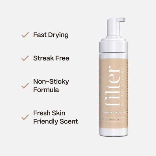 Molly-Mae Self Tanner Mousse - Fast Drying, Streak-Free Formula for a Natural Medium Glow | 6.7oz