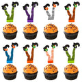 Halloween Witch Boot Cupcake Toppers - 48 PCS Halloween Party Food Picks - Variation of THIS listing