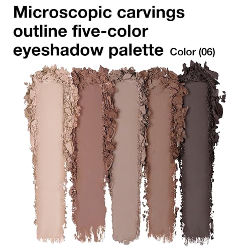 Matte Eyeshadow Palette - Cool Taupe Grey Brown Ash for Smokey & Daily Makeup - Variation 06