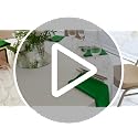 Set of 24 Washable Microfiber Cloth Napkins - 18x18 Inches, Kelly Green