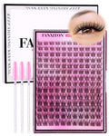 Lash Clusters Kit with 154 Natural Wispy D-Curl Lashes - 8-16mm, Variation YL03E