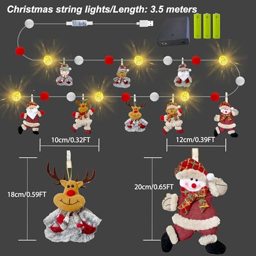 Battery & USB Christmas LED Strip Lights for Holiday Decor