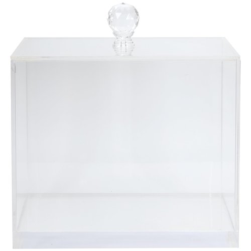 ForPro Premium Pure & Simple XL Facial Towel Acrylic Holder, Holds 50 Pure & Simple XL Facial Towels, Disposable Makeup Remover Dry Wipe Holder