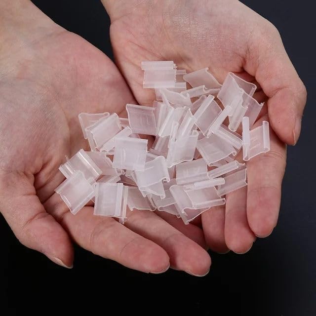 100 Pieces Transparent Balloon V-Shaped Clips for Wedding & Party Decorations