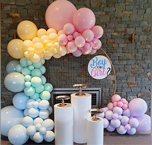 Rainbow Balloon Garland Arch Kit 171PCS Pastel Latex Balloons for Birthday Baby Shower Wedding & Party Decorations - Variation of THIS listing
