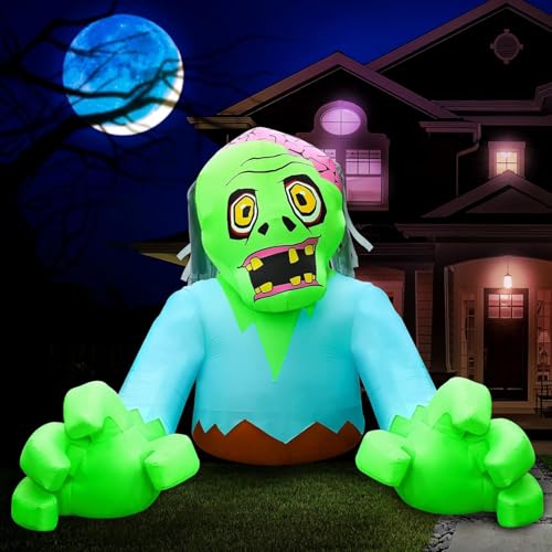 7FT Tall 9FT Wide Halloween Inflatable Zombie Outdoor Decoration - Variation of This Listing