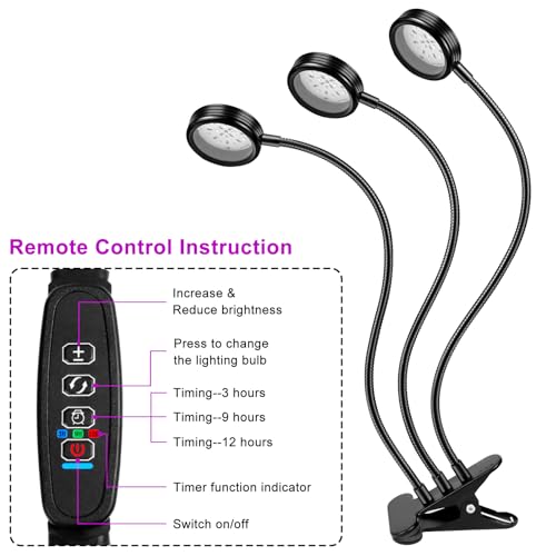 Round 3 Head UV Black Light Lamp for Resin Curing Stage Lighting Party Glow