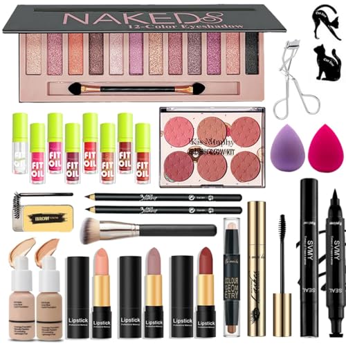 All-in-One Makeup Kit for Women & Teens - 28Pcs - Variation A2-01