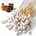 Halloween Ghost Cocktail Picks - 100 Pcs Spooky Ghost Party Decor - Variation: Ghost