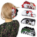 Halloween Hair Clips Set - Spooky Skull Ghost & Water Ghost Designs, 4 Pack