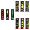 Racing Sports Theme Party Decorations - 9 Cutouts 20" x 6" Set