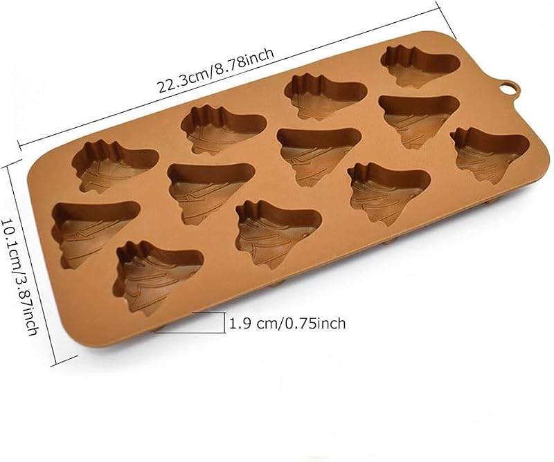 Halloween Silicone Mold Set - 12 Cavity Pumpkin Skull Ghost Bat for DIY Cake & Candy Decoration - Variation of Halloween Cake Mold