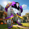 10FT Halloween Ghost Inflatable Archway Outdoor Decoration with Built-in LEDs - Scary Yard Yard Display - Ghost