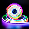 24ft RGB Smart IC COB LED Strip Light - Addressable Multicolor Tape for TV & Bedroom
