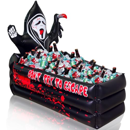 40 Inch Inflatable Halloween Cooler with Large Capacity for Drinks & Snacks