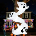 8ft Tall Inflatable Ghosts for Trees Halloween Outdoor Decorations Light Up Yard Decor