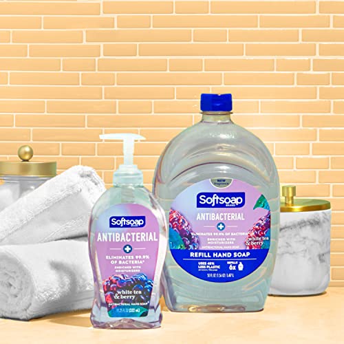 Antibacterial Liquid Hand Soap with White Tea & Berry Scent - 50 Fl Oz Refill Pack of 2