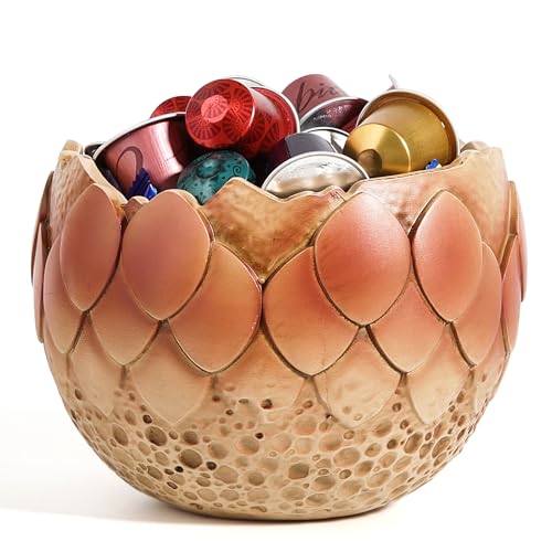 Cracked Dragon Egg Candy Bowl - Halloween Decorations, Red Variation