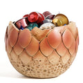 Cracked Dragon Egg Candy Bowl - Halloween Decorations, Red Variation