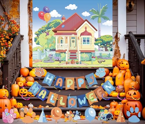 Halloween Trunk or Treat Car Decorations Kit with Banner and Stickers
