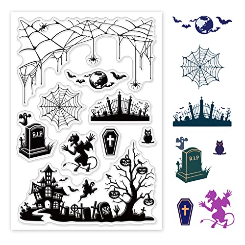Halloween Ghost Clear Stamp for Scrapbooking and Card Crafting - Ghost Variation