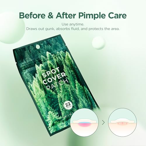 Hydrocolloid Spot Cover Patches for Blemish-Prone Skin - 22 Count