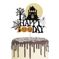 Halloween Cake Topper Ghost Moon Pumpkin Bat Spooky Party Decoration - Variation 419